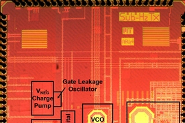 An image of the low-power radio chip.