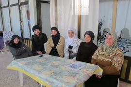 Christia interviews Syrian women of the opposition in the Syrian-Turkish border in December 2012.