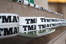 Nearly 2,000 TMAYD wristbands have been handed out to members of the MIT community.