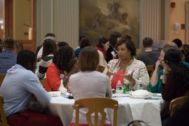 The presentation was followed by small group discussions among attendees. 
