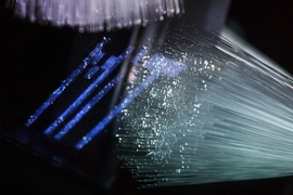 The fibers of a new “optical brush” are connected to an array of photosensors at one end and left to wave free at the other.