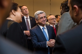 “In the 155 years of its existence, this Institute has not only withstood and adapted to, but also become a leader of constant progress and change,” said Armenian President Serzh A. Sargsyan (pictured).