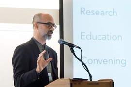ESI Director John Fernandez detailed his vision for the ESI at a recent Earth Day event held on campus on April 22. 