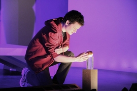 Isaac Newton, played by Ben Spiro (2017), a junior studying mechanical engineering through the Cambridge-MIT exchange program. 
