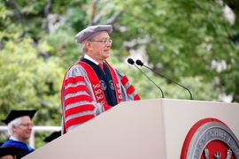 "Heart is what makes the hard problems worth solving,” said MIT President L. Rafael Reif in his Commencement address to the Class of 2016.