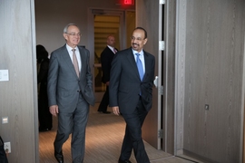 President L. Rafael Reif (left) with Khalid Al-Falih