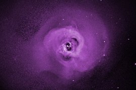 An X-ray image of the Perseus Cluster from NASA’s Chandra Observatory.
