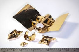 Dubbed “Primer,” a new cube-shaped robot can be controlled via magnets to make it walk, roll, sail, and glide. It carries out these actions by wearing different exoskeletons, which start out as sheets of plastic that fold into specific shapes when heated. After Primer finishes its task, it can shed its “skin” by immersing itself in water, which dissolves the exoskeleton.