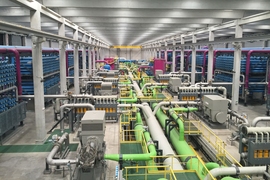 Visiting a Barcelona desalination plant in 2015 provided MIT researchers with a macroscale context for the application of municipal water filtration. 