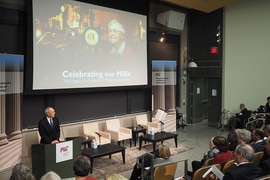 MIT President L. Rafael Reif welcomes family, colleagues, friends, former students, and other associates of the late MIT Institute Professor Mildred “Millie” Dresselhaus to a symposium celebrating her life and career.