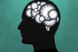 A new study from MIT researchers provides evidence for an alternative timekeeping system that relies on the neurons responsible for producing a specific action. Depending on the time interval required, these neurons compress or stretch out the steps they take to generate the behavior at a specific time.