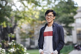 “I am fascinated by how people work, why we do what we do, and why we think what we think,” says senior and Marshall Scholar Liang Zhou.
