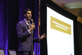 In a keynote address, Varun Sivaram, a fellow at the Council on Foreign Relations and an adjunct professor at Georgetown University School of Foreign Service, described specific areas where innovations are needed in order to propel the next stages in harnessing solar energy's potential.