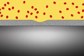 Researchers have found that a solid oxide protective coating for metals can, when applied in sufficiently thin layers, deform as if it were a liquid, filling any cracks and gaps as they form.