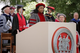 Reverend Kirstin Boswell-Ford, chaplain to the Institute, delivered the Invocation at the 2018 Commencement ceremony.