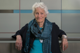 Artist and professor emerita Joan Jonas at MIT in 2014