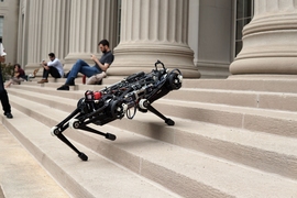 MIT’s Cheetah 3 robot can climb stairs and step over obstacles without the help of cameras or visual sensors.
