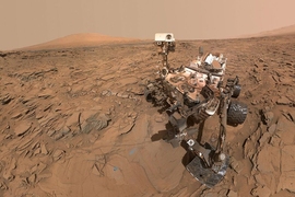 A self-portrait of NASA's Curiosity Mars rover.