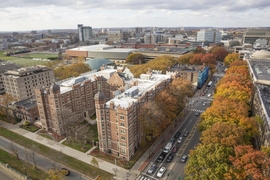 An aerial shot of MIT’s campus.