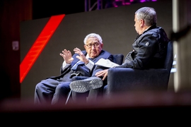 Henry Kissinger, left, and Tom Freidman