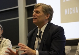 Michael McFaul, former U.S. Ambassador to Russia, discusses U.S.-Russia relations at MIT’s Starr Forum, Thursday, March 14, 2019.