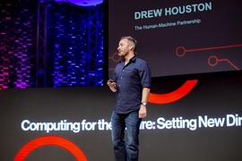 MIT alumnus Drew Houston ’05, co-founder of Dropbox, described an idyllic future where by 2030 AI could take over many tedious professional tasks, freeing humans to be more creative and productive. 