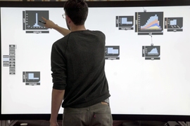 For years, researchers from MIT and Brown University have been developing an interactive system that lets users drag-and-drop and manipulate data on any touchscreen, including smartphones and interactive whiteboards. Now, they’ve included a tool that instantly and automatically generates machine-learning models to run prediction tasks on that data.