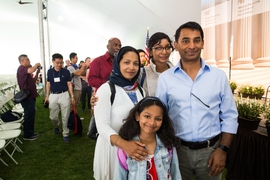 Families gather for the President’s Convocation, an introduction to MIT for members of the incoming first-year class.