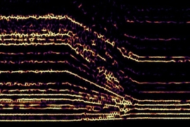An MIT-invented algorithm automatically produces a “portamento” effect — a pitch sliding from one note to another — between any two audio signals in real time. The algorithm finds the optimal way to move pitches from one signal into another to produce a smooth transition between sounds (shown here).
