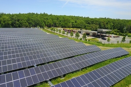 Solstice works with solar developers to fund large, remote solar farms that communities can invest in.