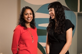 Solstice co-founders Sandhya Murali MBA ’15 (left) and Stephanie Speirs MBA ’17 began the company in 2014.