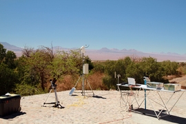 In collaboration with researchers in Chile, the team carried out field tests in the Atacama Desert town of San Pedro, as seen here, as well as in Cambridge, Massachusetts.