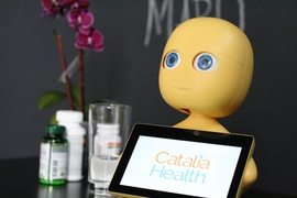 Catalia Health uses a personal robot assistant, Mabu, to help patients managing chronic diseases.