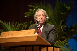 Kerry Emanuel, the Cecil and Ida Green Professor of Atmospheric Science, chaired the symposium.