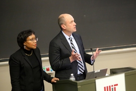 Paula Hammond and Tim Jamison, co-chairs of the group on academic and organizational relationships, reported on their recommendations.