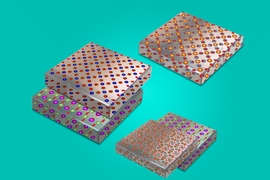 With new technique, MIT researchers can peel and stack thin films of metal oxides — chemical compounds that can be designed to have unique magnetic and electronic properties. The films can be mixed and matched to create multi-functional, flexible electronic devices, such as solar-powered skins and electronic fabrics.