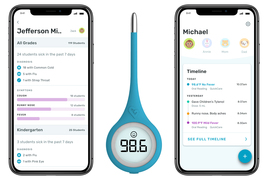 Kinsa’s “smart” thermometer and app