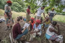 Global Microbiome Conservancy Co-founder Mathilde Poyet in the field