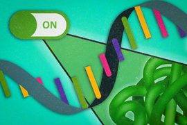 RNA strand graphic