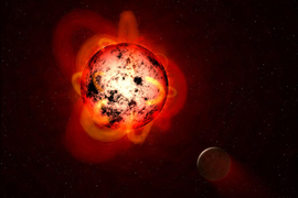 red dwarf star depiction
