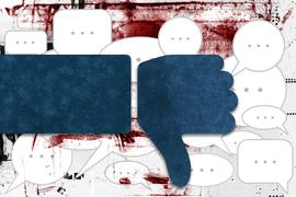 thumbs down social media graphic