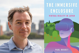 Paul Roquet and the cover of his new book