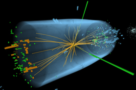 graphic of the decay of the SM Higgs boson to a pair of photons