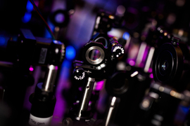 Lens and equipment on the table