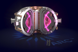 Cross section view of a fusion reactor