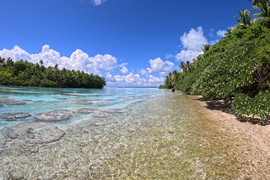 A river reef on Tetiaroa