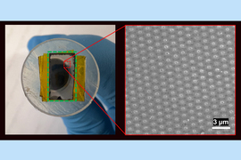 Illustration of a membrane filtering hydrogen