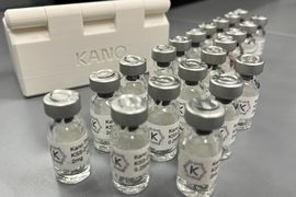 Vials containing clear liquid