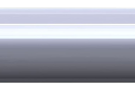A rendering of the shiny sensor is like a long cylindrical submarine with propeller at end.
