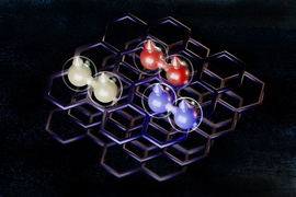 An artist’s impression of superconducting graphene